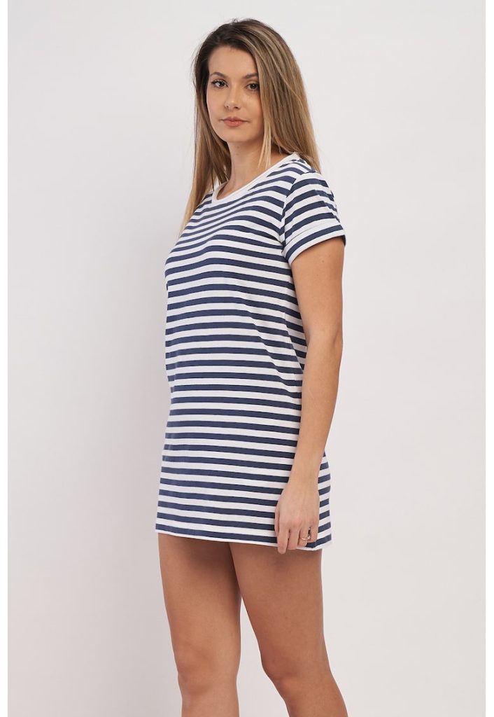 Rochie mini cu dungi-FEMEI/IMBRACAMINTE/Rochii-IMBRACAMINTE/Rochii