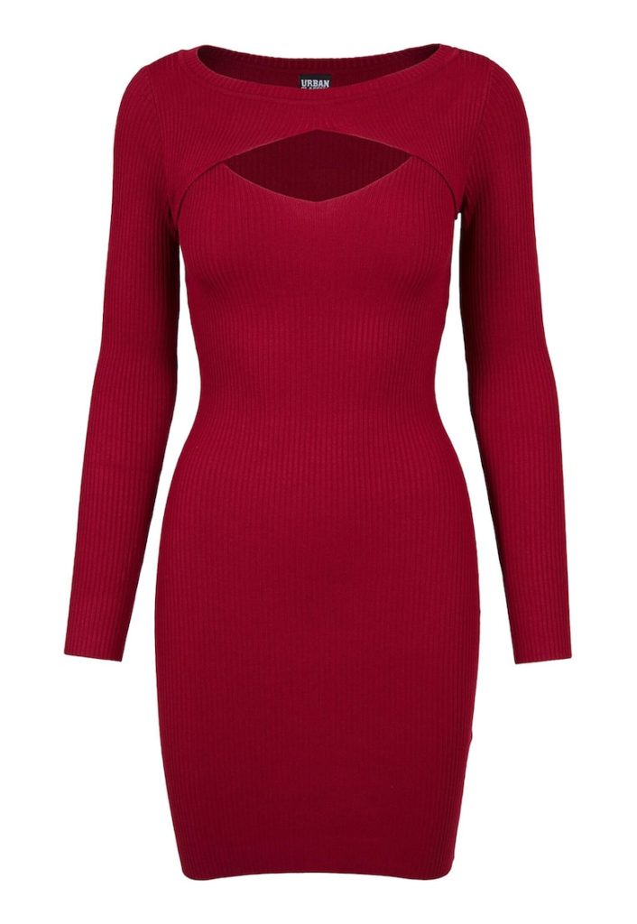 Rochie striata cu decupaj frontal-FEMEI/IMBRACAMINTE/Rochii-IMBRACAMINTE/Rochii