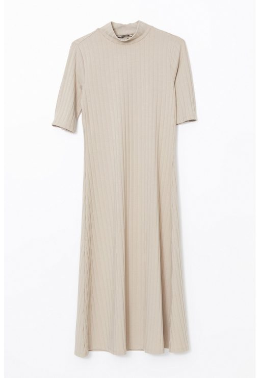 Rochie striata cu maneci scurte-FEMEI/IMBRACAMINTE/Rochii-IMBRACAMINTE/Rochii