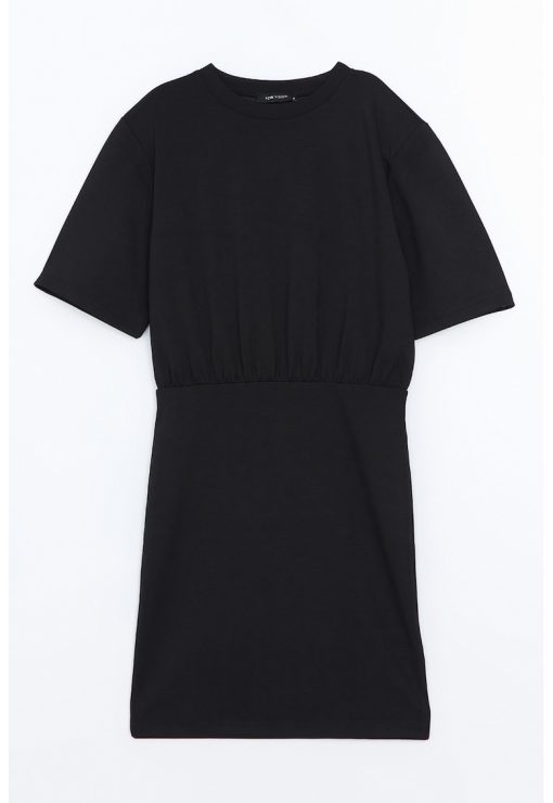 Rochie-tricou scurta cu croiala in A-FEMEI/IMBRACAMINTE/Rochii-IMBRACAMINTE/Rochii