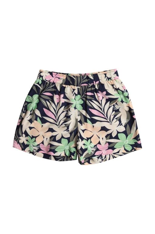 Roxy pantaloni scurti copii BLUECEAN FLOO culoarea negru