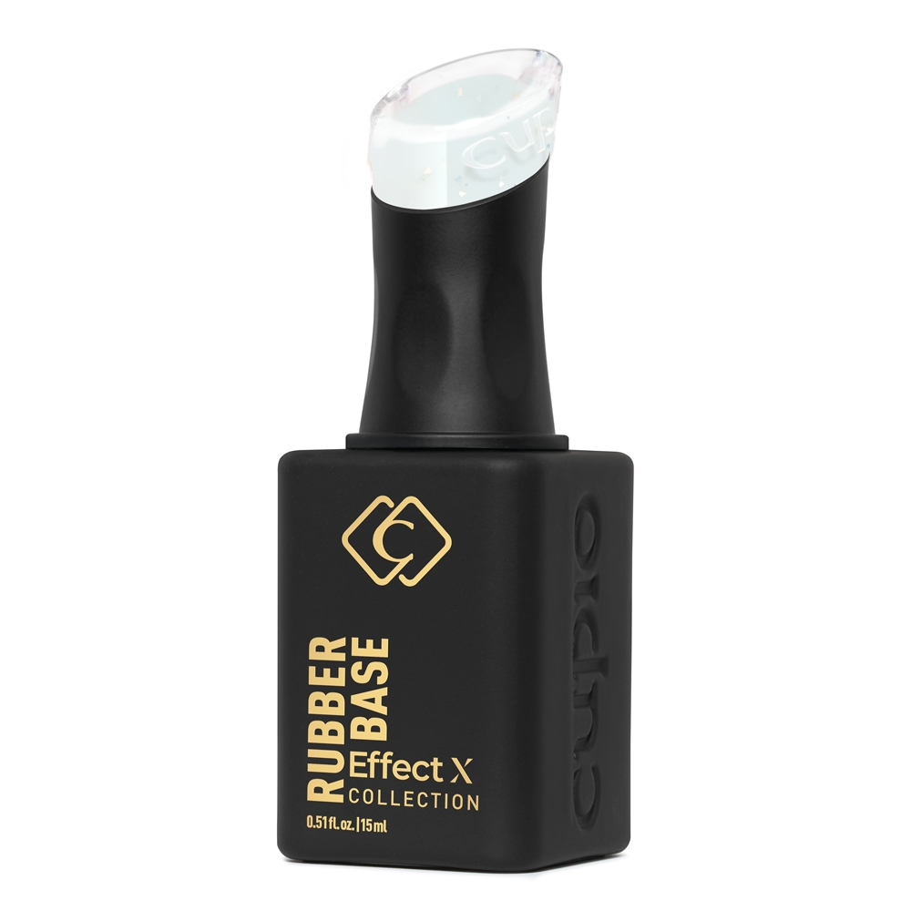 Rubber Base Cupio Effect X Perfect Flakes - Bridal White 15ml-Cruelty Free-Manichiura Cruelty Free