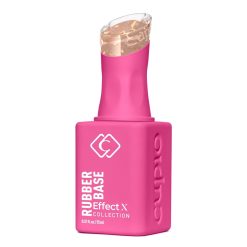 Rubber Base Cupio Effect X Perfect Flakes - Honey Love 15ml-Cruelty Free-Manichiura Cruelty Free