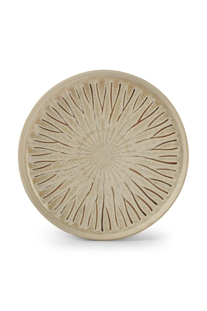 S|P Collection farfurie Orion culoarea galben-Dinnerwear