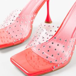 Saboti cu toc Zara Roz 5