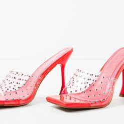 Saboti cu toc Zara Roz 6