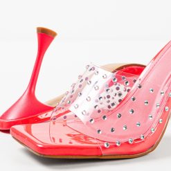 Saboti cu toc Zara Roz 7