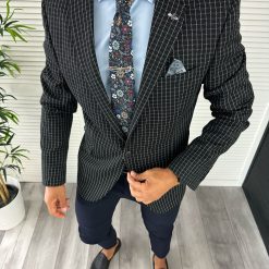 Sacou barbati slim fit 12836 N7-5-Sacouri barbati