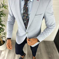 Sacou barbati slim fit 12851 P19-3.2-Sacouri barbati