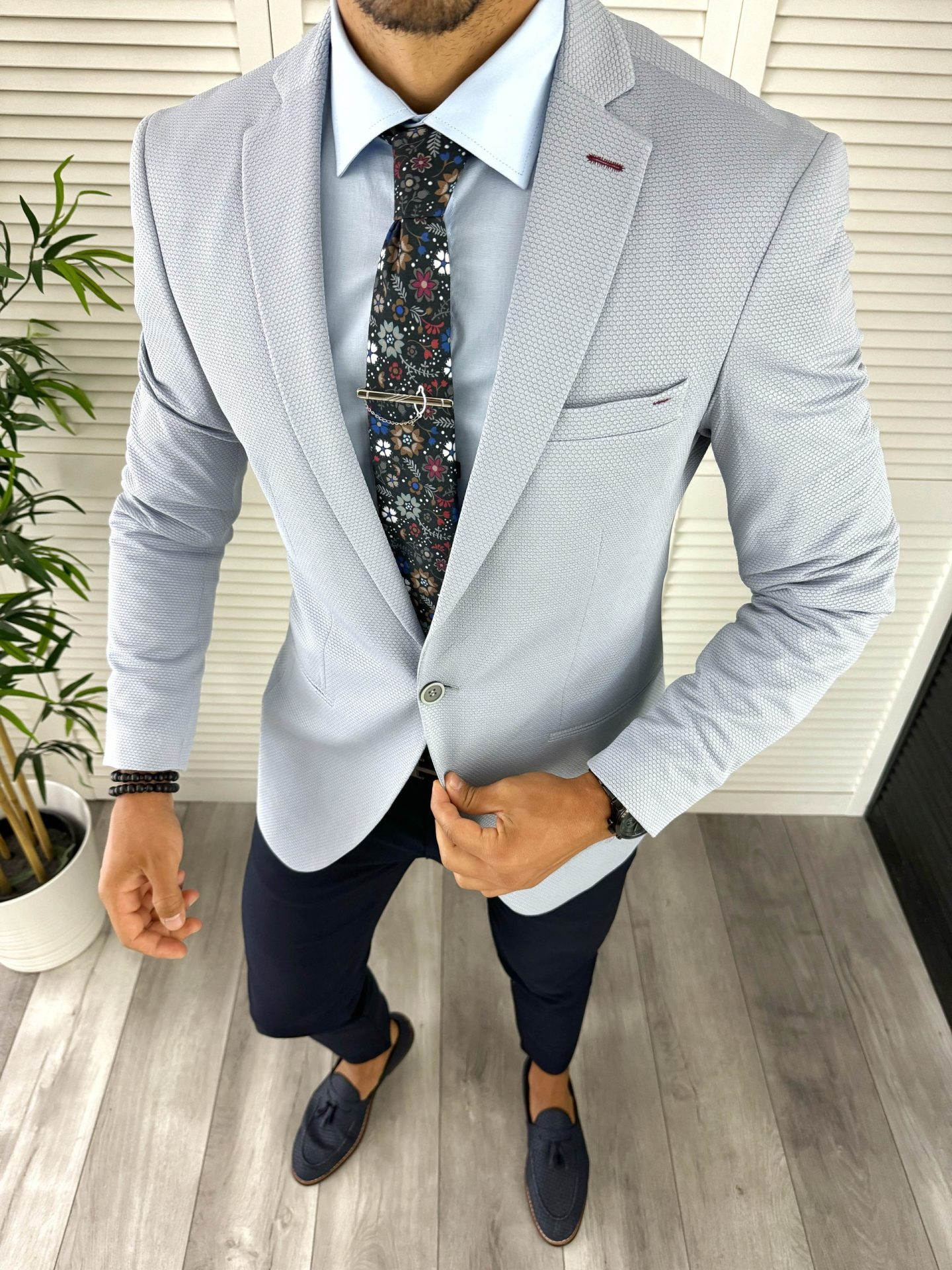 Sacou barbati slim fit 12851 P19-3.2-Sacouri barbati