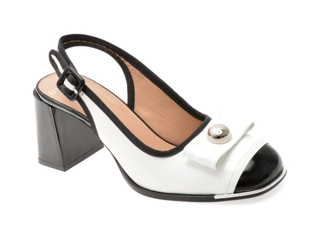 Sandale EPICA alb-negru