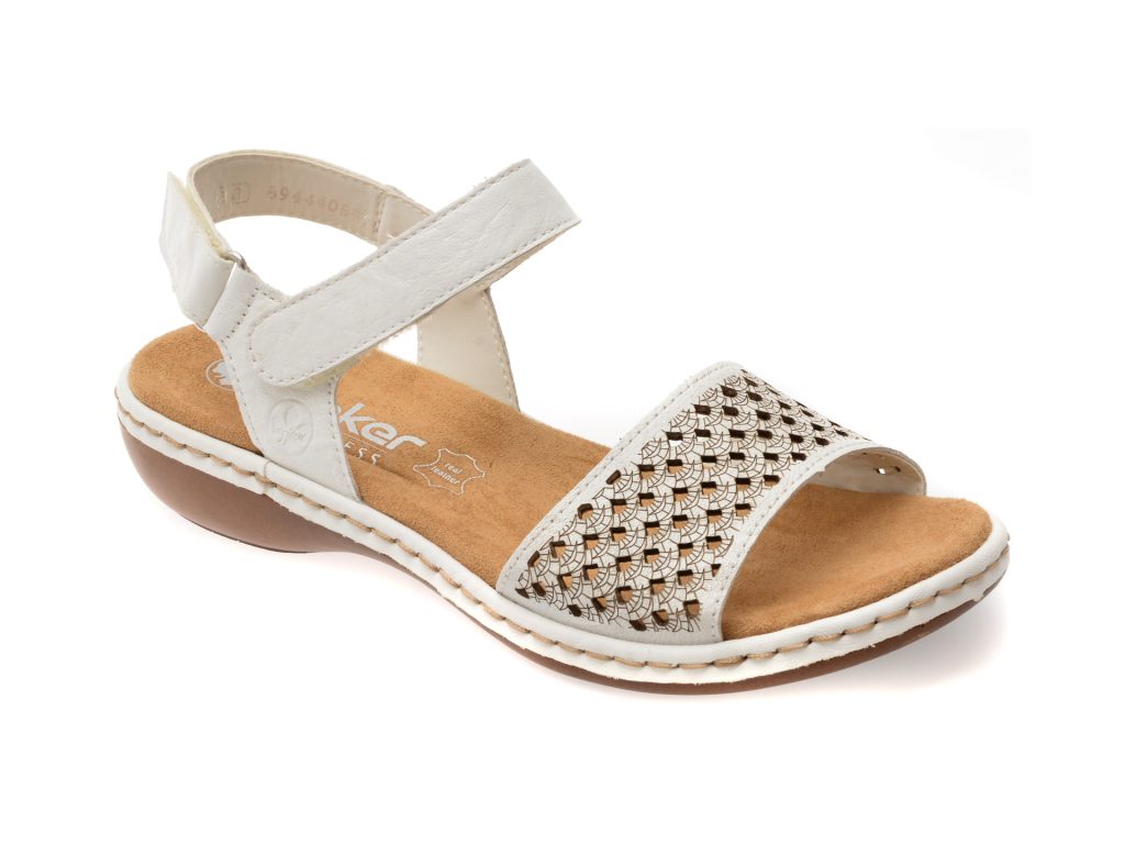 Sandale RIEKER albe