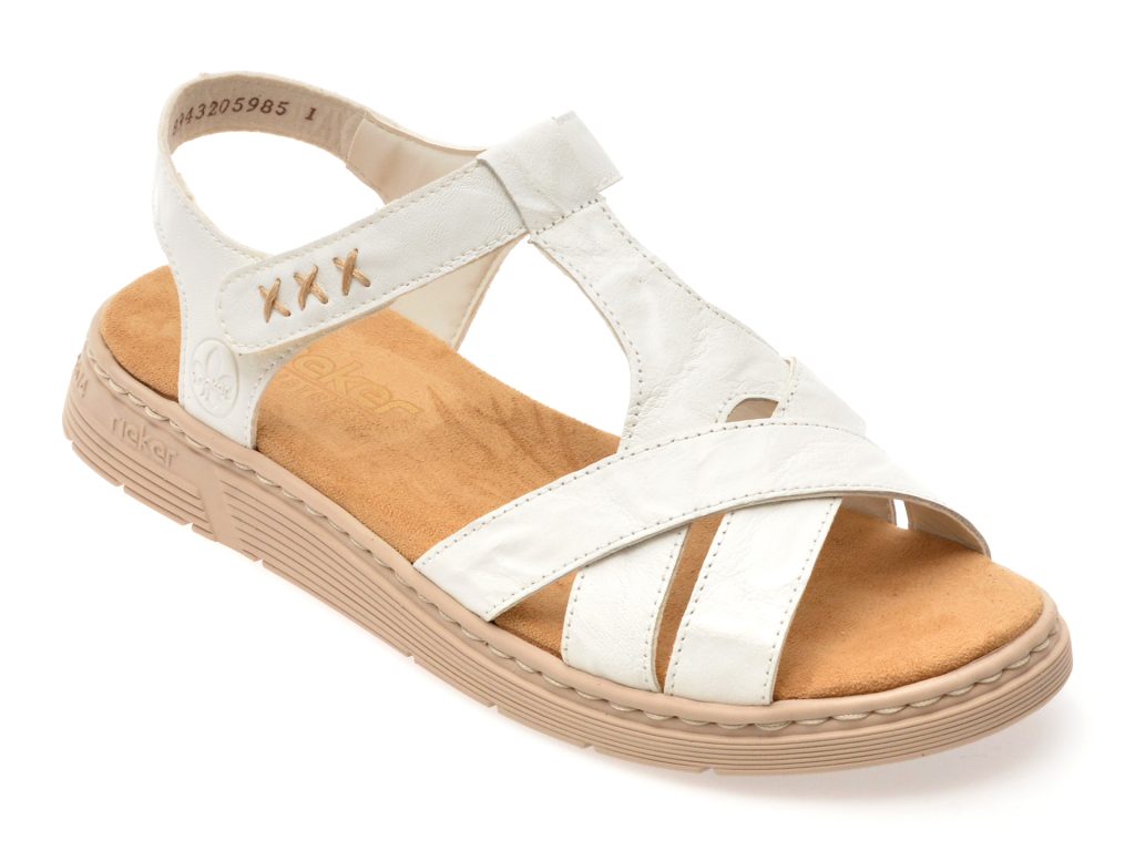 Sandale RIEKER albe