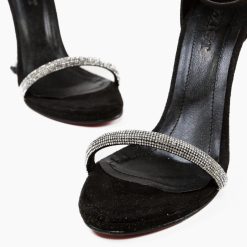 Sandale cu toc Atomie Negre 5