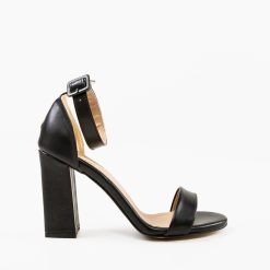 Sandale cu toc Banty Negre 2 3