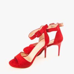 Sandale cu toc James Rosii 3