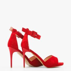 Sandale cu toc James Rosii 4