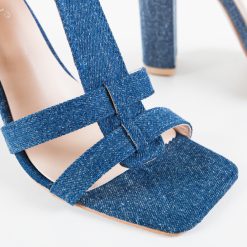 Sandale cu toc Joy Albastre 2 5