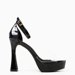 Sandale cu toc Kassala Negre 4