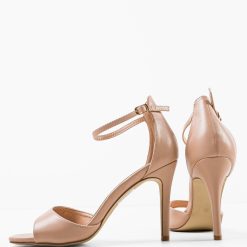 Sandale cu toc Moroilo Bej 7