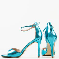 Sandale cu toc Moroilo Turcoaz 7