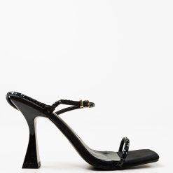 Sandale cu toc Nancy Negre 5