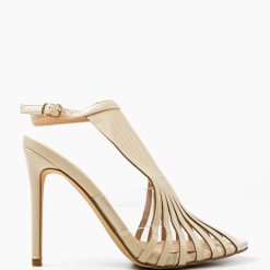 Sandale cu toc Silvia Bej 3