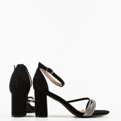 Sandale cu toc Stacey Negre 3