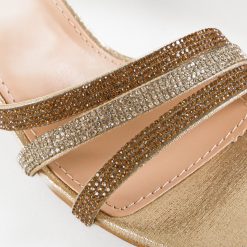 Sandale cu toc Sunbell Aurii 6