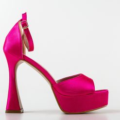 Sandale cu toc Tunyt Fuchsia 3