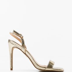 Sandale cu toc Ynyman Aurii 4