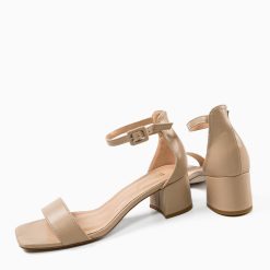 Sandale cu toc Zime Bej 4