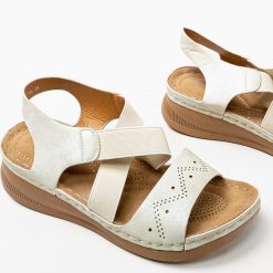 Sandale dama Benton Bej 5