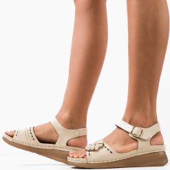 Sandale dama Ksenia Bej 1