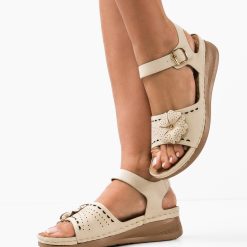 Sandale dama Ksenia Bej 2