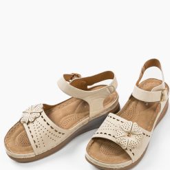 Sandale dama Ksenia Bej 4