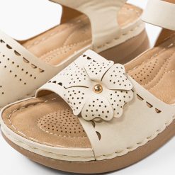 Sandale dama Ksenia Bej 5