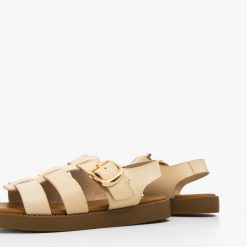 Sandale dama Sekora Bej 3