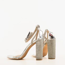 Sandale toc Tuluga Argintii 4