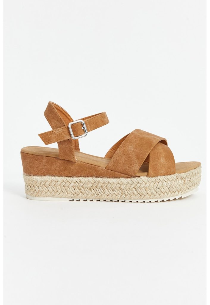 Sandale wedge din piele-FEMEI/INCALTAMINTE/Sandale-INCALTAMINTE/Sandale