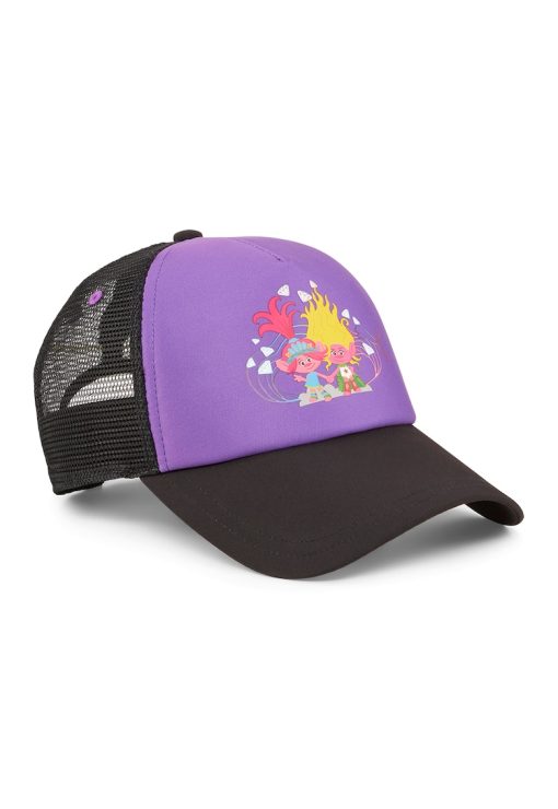 Sapca cu imprimeu cu desene si segment de plasa-FETE/GENTI SI ACCESORII/Palarii