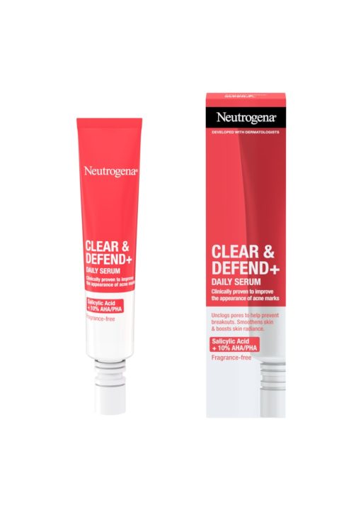 Ser zilnic pentru fata  Clear & Defend + - pentru prevenirea acneei-FEMEI/INGRIJIRE COSMETICA/Produse cosmetice-INGRIJIRE COSMETICA/Produse cosmetice