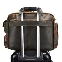 Servieta pentru barbati Mael GT3293 piele naturala Maro 5