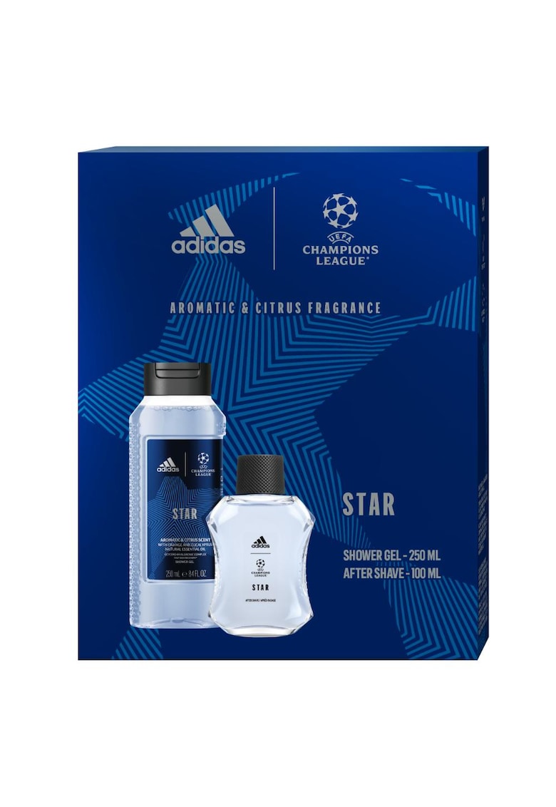 Set Cadou Uefa Star: After Shave - 100 ml + Gel de dus - 250 ml-BARBATI/INGRIJIRE COSMETICA/Ingrijire corp-INGRIJIRE COSMETICA/Ingrijire corp