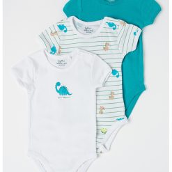 Set de body-uri cu maneci surte - 3 Piese-FETE/IMBRACAMINTE/Seturi de imbracaminte-IMBRACAMINTE/Seturi de imbracaminte