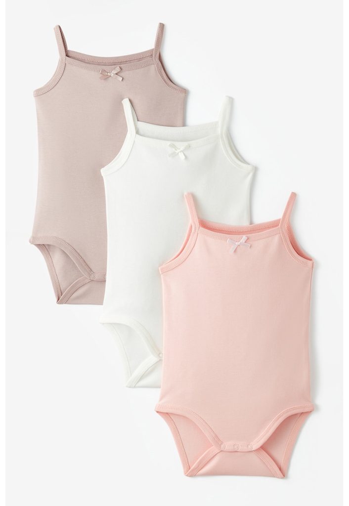 Set de body-uri din bumbac - fara maneci - 3 piese-FETE/IMBRACAMINTE/Seturi de imbracaminte-IMBRACAMINTE/Seturi de imbracaminte