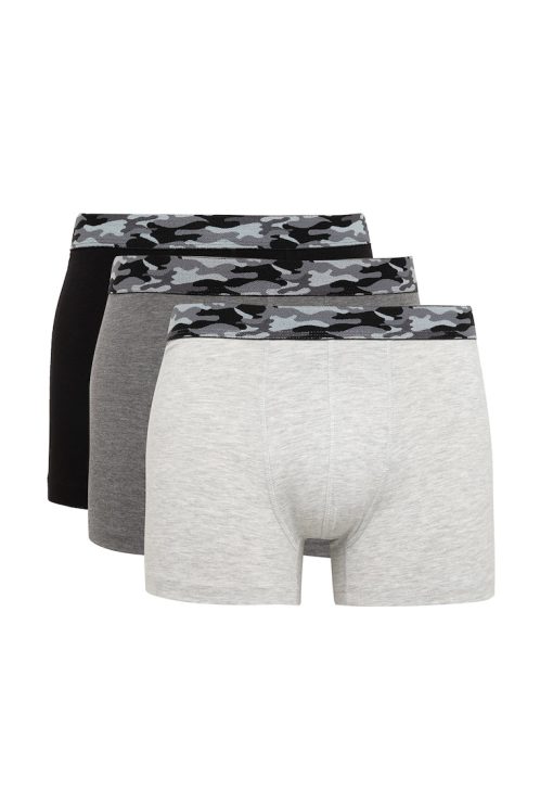 Set de boxeri din amestec de bumbac - 3 perechi-BARBATI/IMBRACAMINTE/Lenjerie intima-IMBRACAMINTE/Lenjerie intima