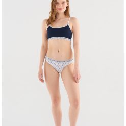 Set de bustiera si chiloti cu logo-FEMEI/IMBRACAMINTE/Lenjerie intima-IMBRACAMINTE/Lenjerie intima