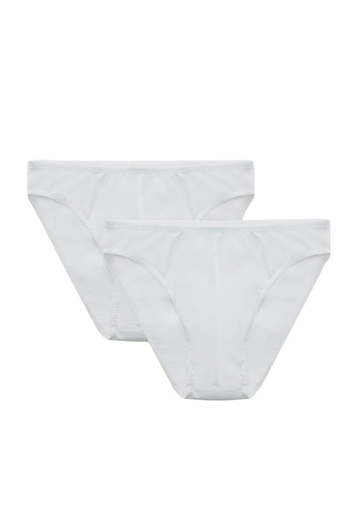 Set de chiloti uni din bumbac - 2 perechi-BARBATI/IMBRACAMINTE/Lenjerie intima-IMBRACAMINTE/Lenjerie intima