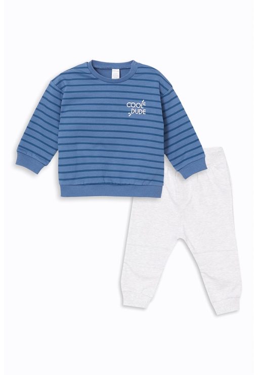 Set de pantaloni si bluza in dungi-BAIETI/IMBRACAMINTE/Seturi de imbracaminte-IMBRACAMINTE/Seturi de imbracaminte
